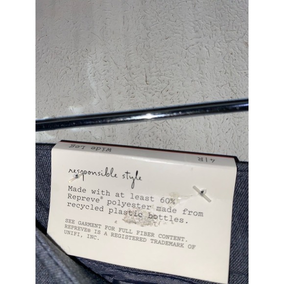 NWT Gray slacks by A New Day size 4 wide leg, high-rise relaxed & regular length - Picture 6 of 7